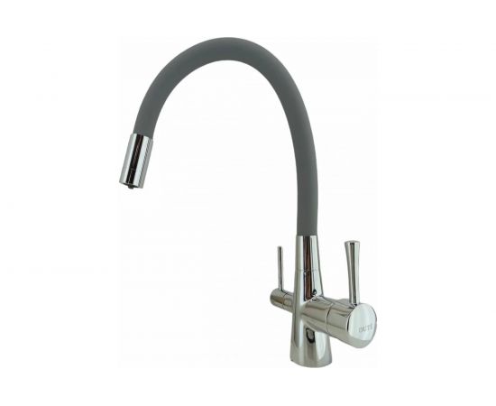 Однорычажный смеситель для кухни OUTE латунь, выводом под фильтр, серый T60003B-5 – изображение 3