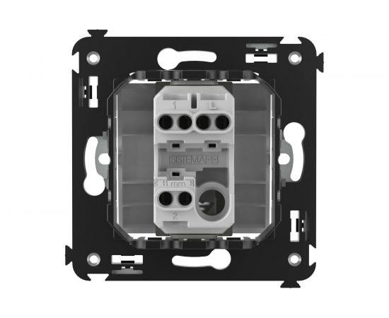 Одноклавишный переключатель в стену DKC Avanti, Белое облако 4400113 – изображение 3