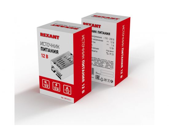 Блок питания REXANT 12 В 12 Вт 1 А открытый, под винт 200-012-1 – изображение 5