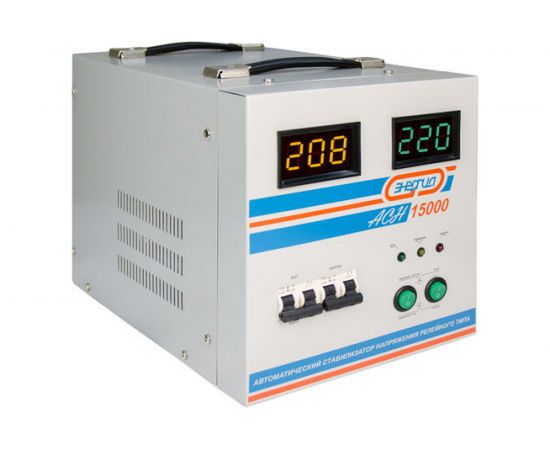 Cтабилизатор с цифровым дисплеем Энергия АСН-15000 Е0101-0094 – изображение 9
