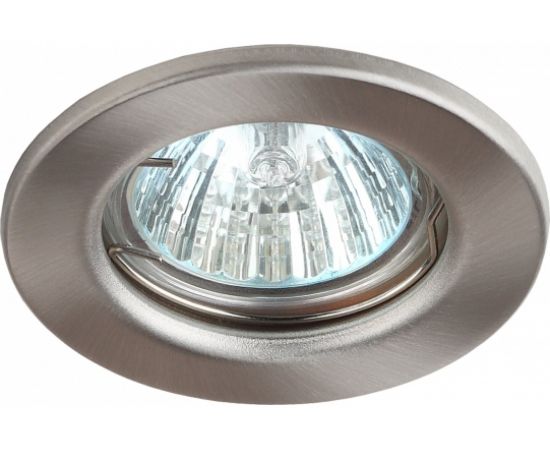 Штампованный светильник ЭРА ST1 SN MR16,12V/220V, 50W сатин никель C0043800 