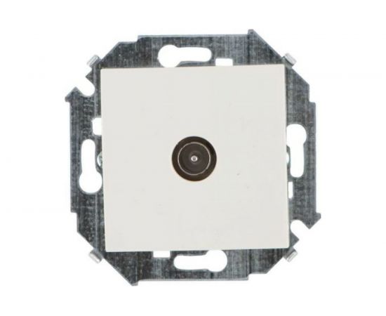 TV розетка Simon одиночная, винтовой зажим, слоновая кость 20 1591475-031 