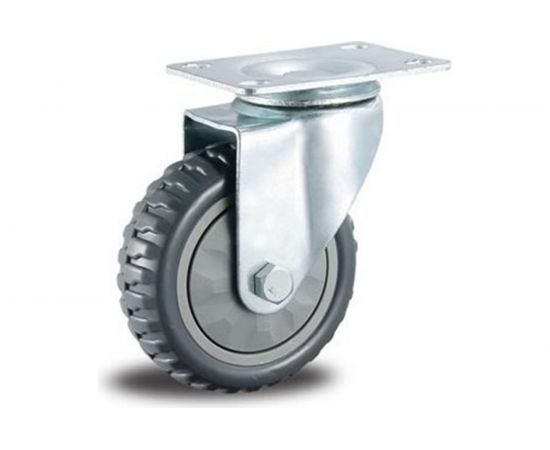 Колесо промышленное литое поворотное 125 мм MFK-TORG 4001125-ЛИТ 