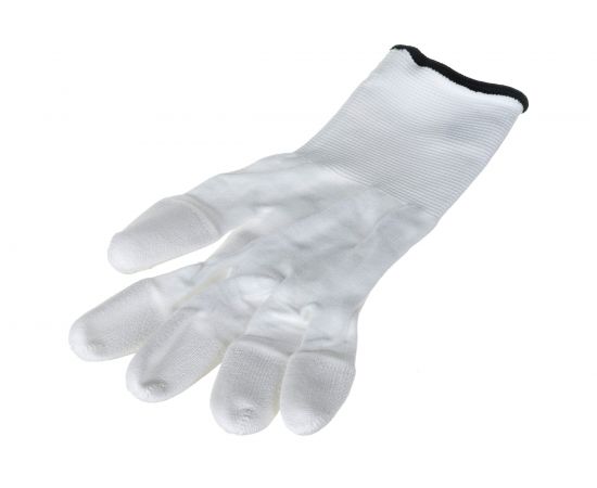 Нейлоновые перчатки с полиуретановым покрытием кончиков пальцев ULTIMA белые ULT620F/XL – изображение 2