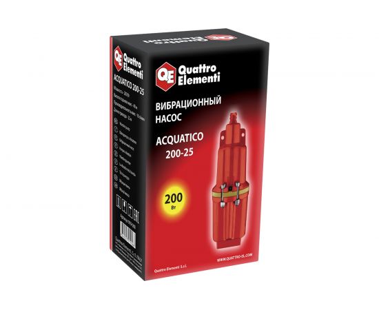 Вибрационный насос QUATTRO ELEMENTI Acquatico 200-25 кабель 25 м 919-068 – изображение 2