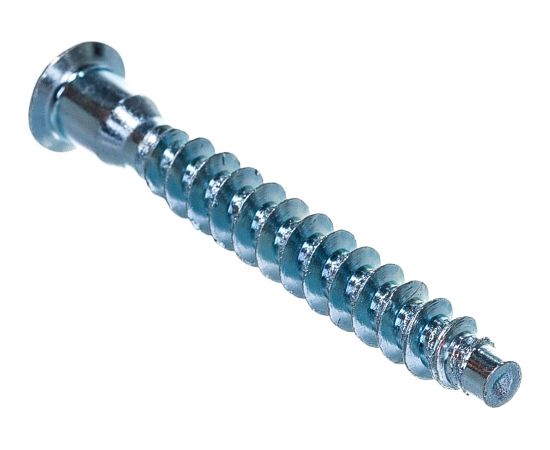 Винт-конфирмат Саморезик 6.4х50, потай, оцинк. 6-ти гр. 150шт DVIN-6.4/50-150 – изображение 2