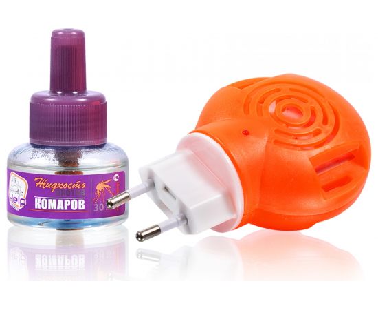 Комплект от комаров HELP 30 ночей фумигатор + жидкость 80502 – изображение 2
