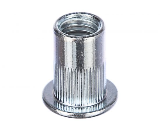 Заклепка с внутренней резьбой цилиндрический бортик Kenner Белый цинк м10х1,5х21 180шт зрц10 – изображение 2