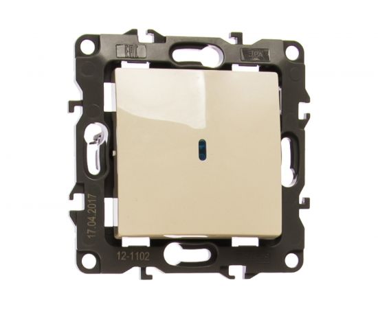 Выключатель с подсветкой ЭРА 12-1102-02 10АХ-250В, IP20, слоновая кость Б0014634 – изображение 2