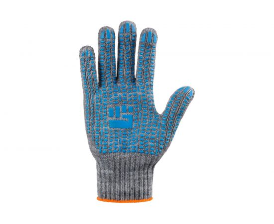 Трикотажные перчатки с ПВХ Фабрика перчаток, хб люкс, 7.5 класс, 5 нитей, серые 5-75-ЛЮ-СЕР-(XL) – изображение 2