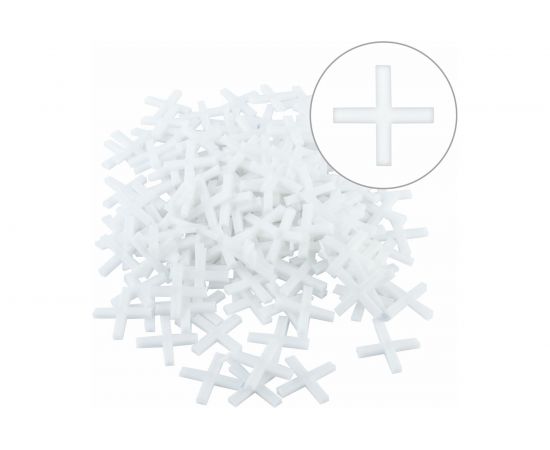 Крестики для кафеля (100 упаковок по 150 шт; 3 мм) Biber 55604 тов-080350 – изображение 2