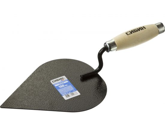 Кельма штукатура с деревянной усиленной ручкой СИБИН КШ 0820-3_z01 – изображение 2