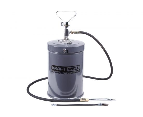 Нагнетатель солидола с ручным приводом KraftWell 10 л KRW1797A – изображение 2