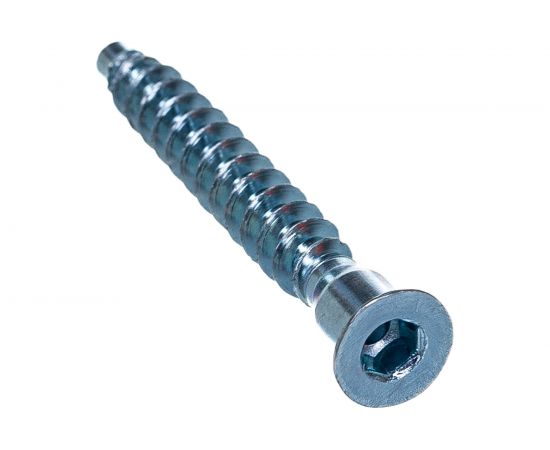 Винт-конфирмат Саморезик 6.4х50, потай, оцинк. 6-ти гр. 150шт DVIN-6.4/50-150 – изображение 3