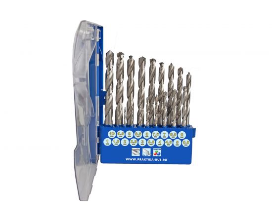 Набор сверл по металлу Профи (19 шт; 1-10 мм) ПРАКТИКА 640-308 – изображение 3