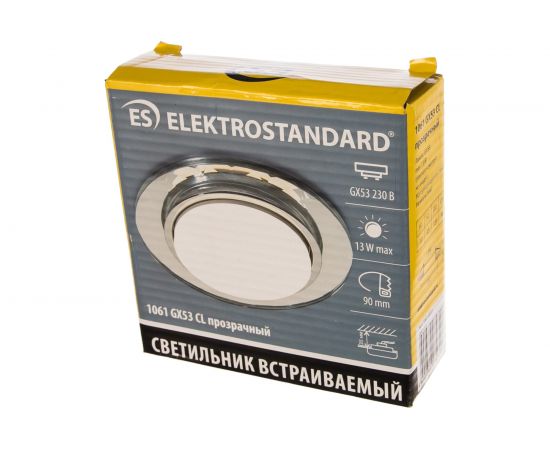 Встраиваемый светильник Elektrostandard 1061 GX53 CL прозрачный a033997 – изображение 3