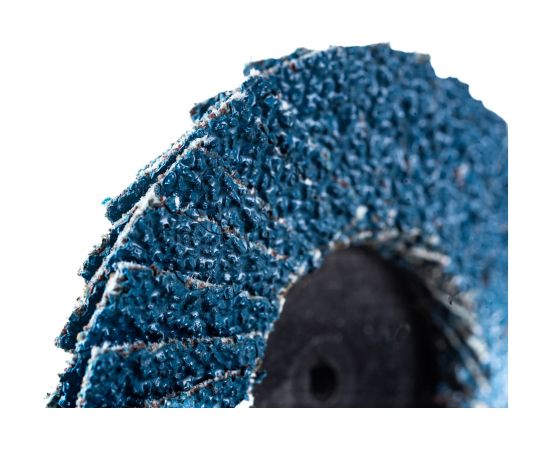 Круг лепестковый торцевой по металлу (50х22 мм; Р40; крепление Roloc) Русский Мастер РМ-70228 – изображение 4