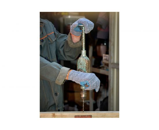 Трикотажные перчатки с ПВХ Фабрика перчаток, хб люкс, 7.5 класс, 5 нитей, серые 5-75-ЛЮ-СЕР-(XL) – изображение 5