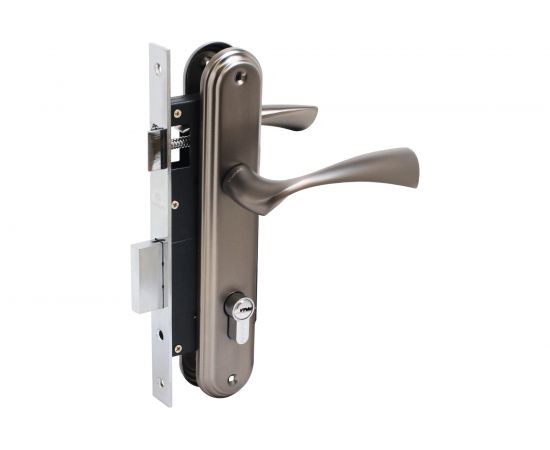 Врезной замок БУЛАТ ЗВ4-1.03.03 НОМОС (графит; 5 перфоключей; с ручками) 13964 