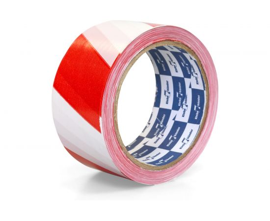 Лента для ограждений Klebebander неклейкая, 50 мм х 200 м, бело-красная, без и/у, 8 шт. 116321 