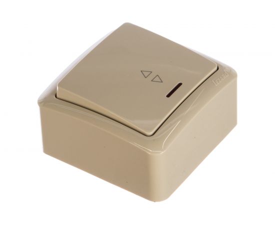 Проходной выключатель Lezard VIOLA с подсветкой, кремовый 751-0300-114 