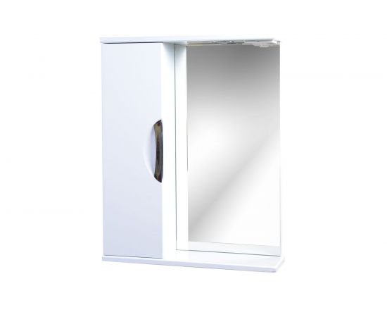 Зеркало со шкафчиком Emmy Милли 50 с подсветкой, левое 210009 