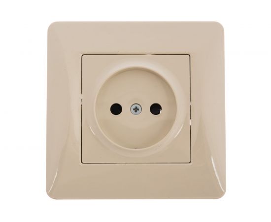Розетка GUSI ELECTRIC Ugra без БЗК, с ЗП, СУ, 16А, 250 В, бежевый С11Р2-003-СБ 