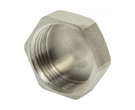 Заглушка VRT 1"", внутренняя, с контрольным отверстием, никель 1910-000025 503073 