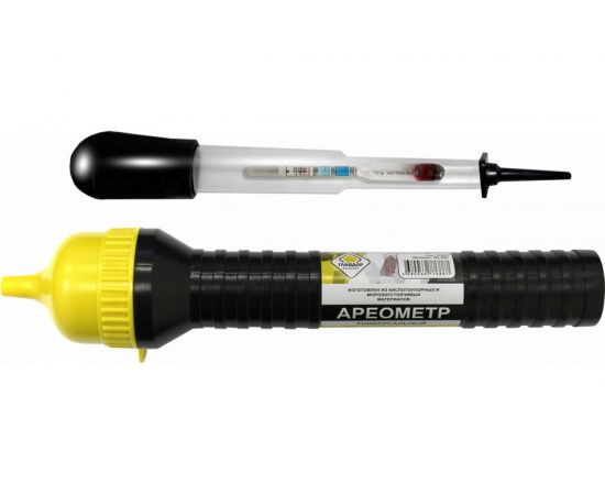 Ареометр для электролита и тосола ГЛАВДОР GL-807 с мерником в тубе, с воронкой 0 52495 