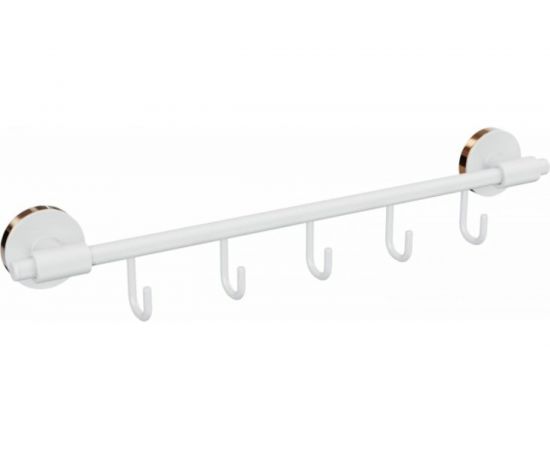 Держатель для полотенец с 5 крючками Fora LORD белый FOR-LORD049WT 