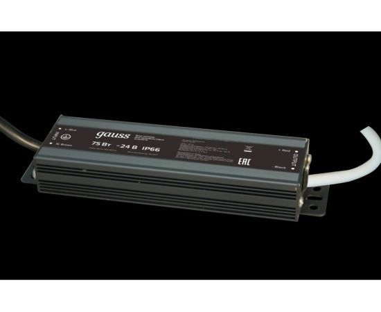 Блок питания Gauss LED STRIP 75W 24V IP66 1/50 202022075 