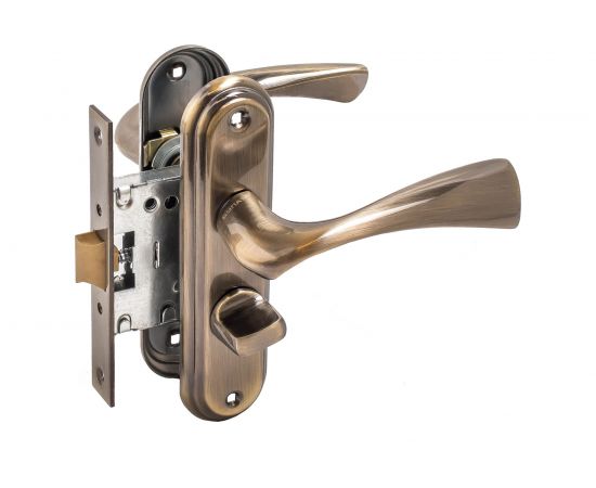 Защелка БУЛАТ ЗЩ1-Д03.01 (П) НОМОС (бронза; правая; с фиксацией) 13950 