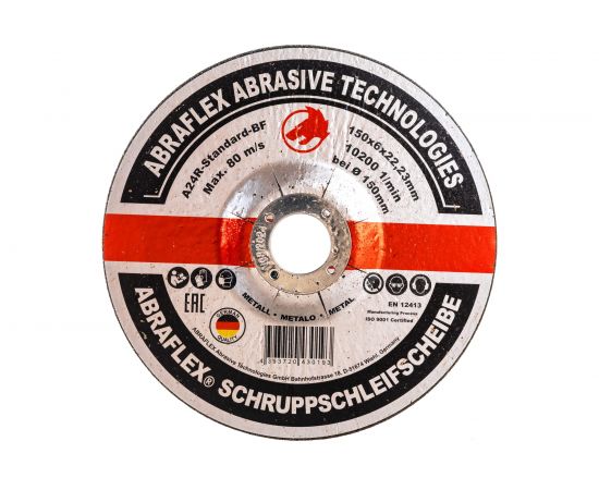 Круг обдирочный по металлу (150x6х22 мм) Abraflex А150602223 