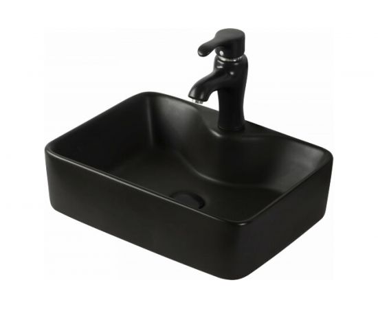 Накладная раковина Orange B01-475mb черная 