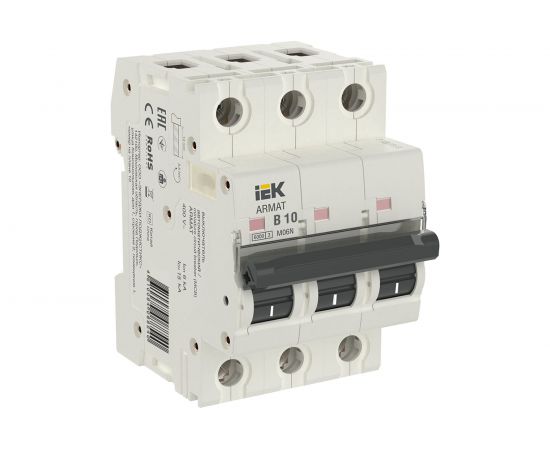 Автоматический выключатель IEK M06N 3P B 4А AR-M06N-3-B004 