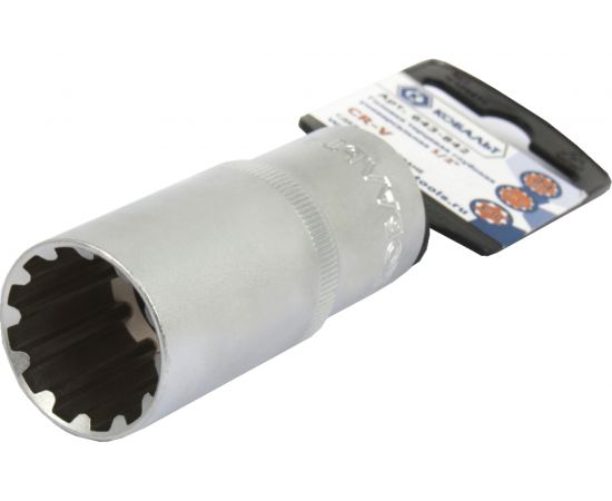 Головка торцевая универсальная (24мм, 1/2"", SPLINE, Cr-V) КОБАЛЬТ 643-842 – изображение 2