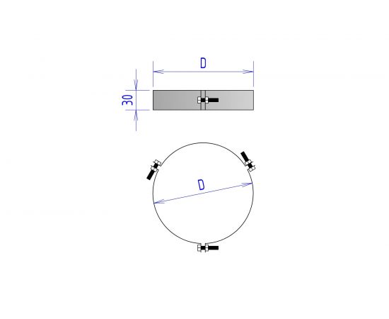 Хомут под растяжки ФЕНИКС ДЫМОХОДЫ ХР 215, 430 1.5 000003184 – изображение 2
