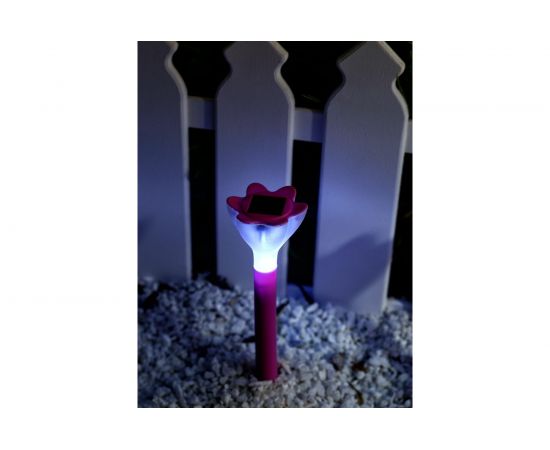 Садовый светильник на солнечной батарее Uniel PT305 PINK CROCUS USL-C-420 UL-00001762 – изображение 2