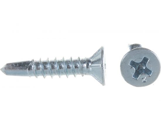 Оконный саморез Метизный двор 3,9x19 сверло, белый, 17 шт. 4690441018403 – изображение 2