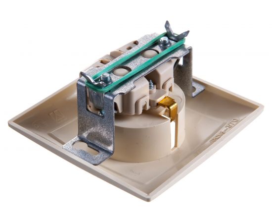 Розетка Кунцево-Электро СЕЛЕНА скрытой установки одноместная с з/к РС16-370 с/к 8146 – изображение 2