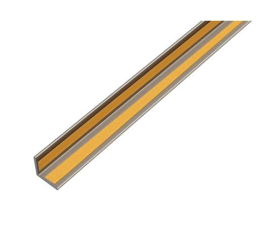 Самоклеящийся угол GAH ALBERTS алюминий, под темную нержавейку, 20x20x1х1000 мм 488741 – изображение 2