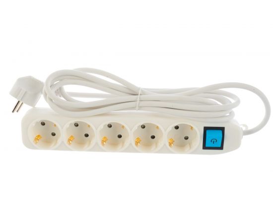 Сетевой удлинитель с выключателем, с заземлением и с защитой от детей 3 м Electraline 62052 – изображение 3