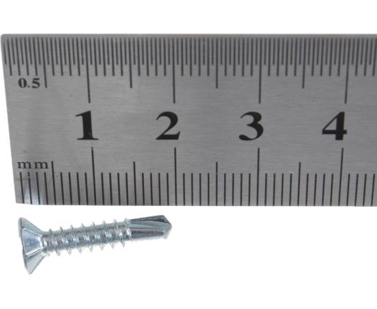 Оконный саморез Метизный двор 3,9x19 сверло, белый, 17 шт. 4690441018403 – изображение 3