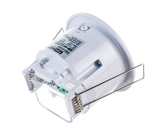 Датчик движения TDM ДДМ-04Т 5,8ГГц, 65мм, 1200Вт, 10-720с, 1-8м, 3+лк, 180 сбоку+360 сверху гр, IP20 SQ0324-0029 – изображение 3