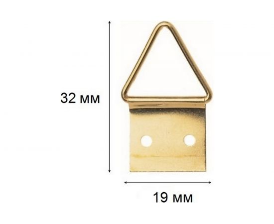Подвес для картин ALDEGHI LUIGI SPA шарнирный 32х19 мм, латунь 172AO04 – изображение 3