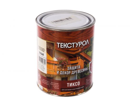 Деревозащитное средство Текстурол тиксо белый 1л 90002005816 – изображение 3