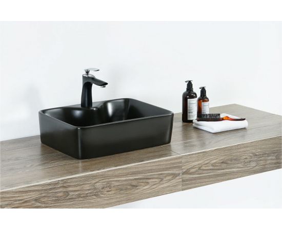 Накладная раковина Orange B01-475mb черная – изображение 3