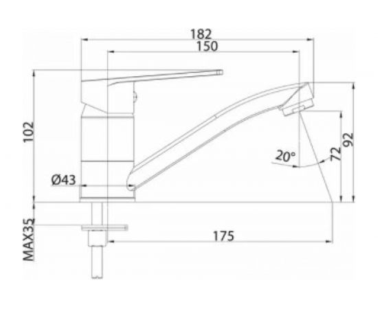 Смеситель для умывальника Milardo поворотный Helic HELSBR0M01 – изображение 3