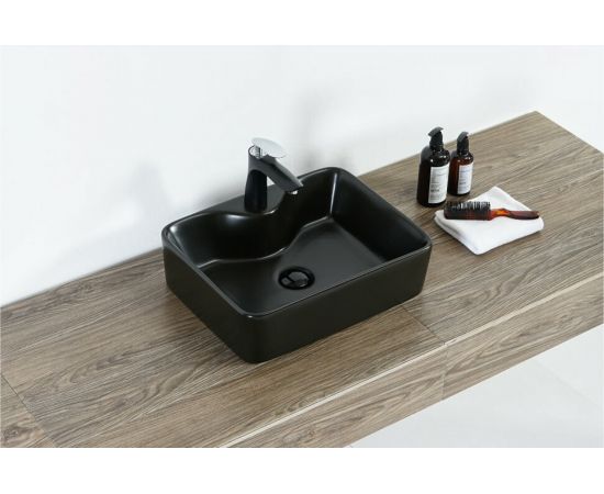 Накладная раковина Orange B01-475mb черная – изображение 4