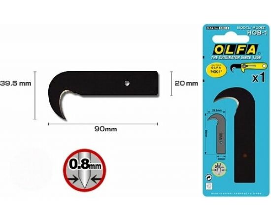 Лезвие-крюк OLFA для ножа OLFA-HOK-1 39.5 мм OL-HOB-1 – изображение 5